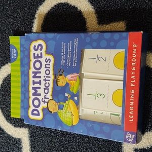 Learning Playground Dominoes Fractions Game - New!